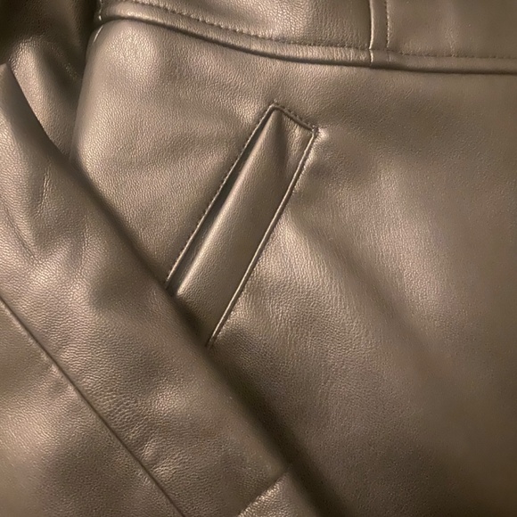 Zara Black Leather Jacket - Picture 3 of 3